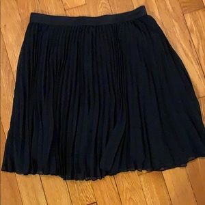 pleated mini skater skirt